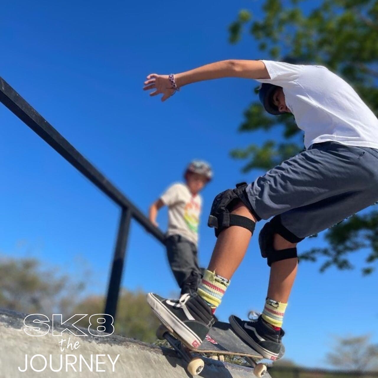 Student skateboarding