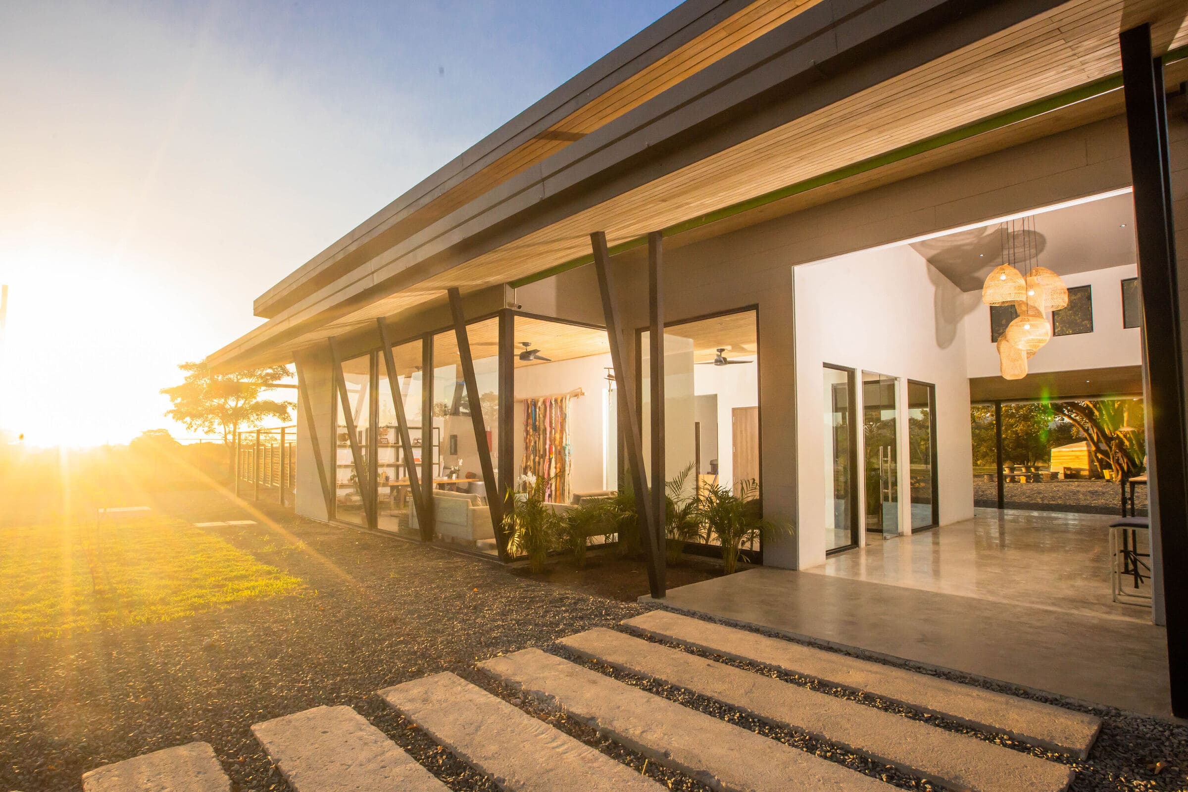 Tamarindo campus pavilion at golden hour